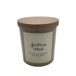 Leoben Company Saffron Oud Soy Wax Blend Scented Candle, 9 Oz/255 g